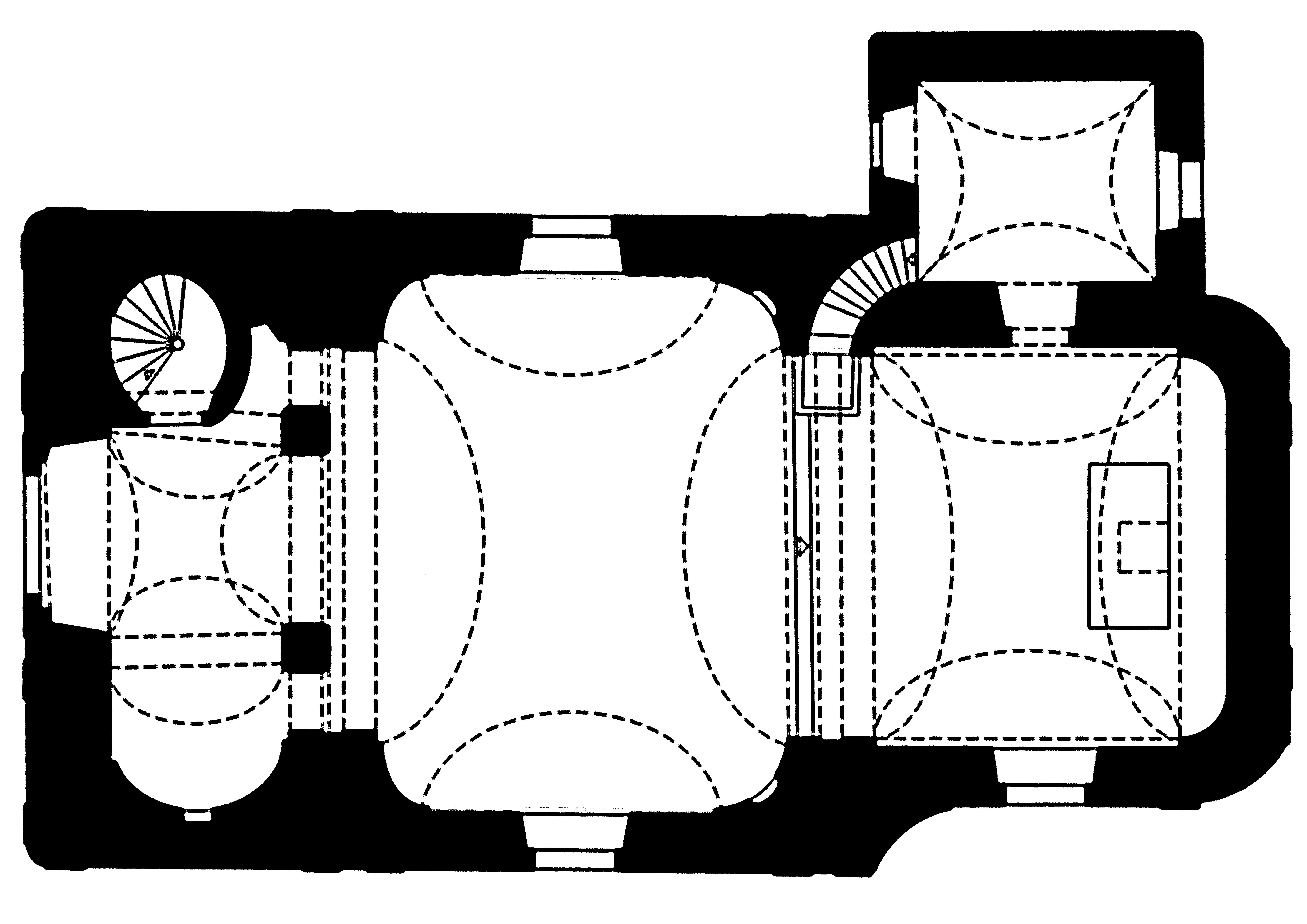 <p>tlocrt kapele Blažene Djevice Marije</p>