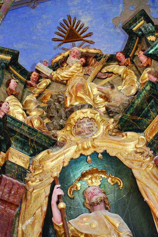 <p>oltar sv. Roka, 1767, kapela sv. Roka</p>