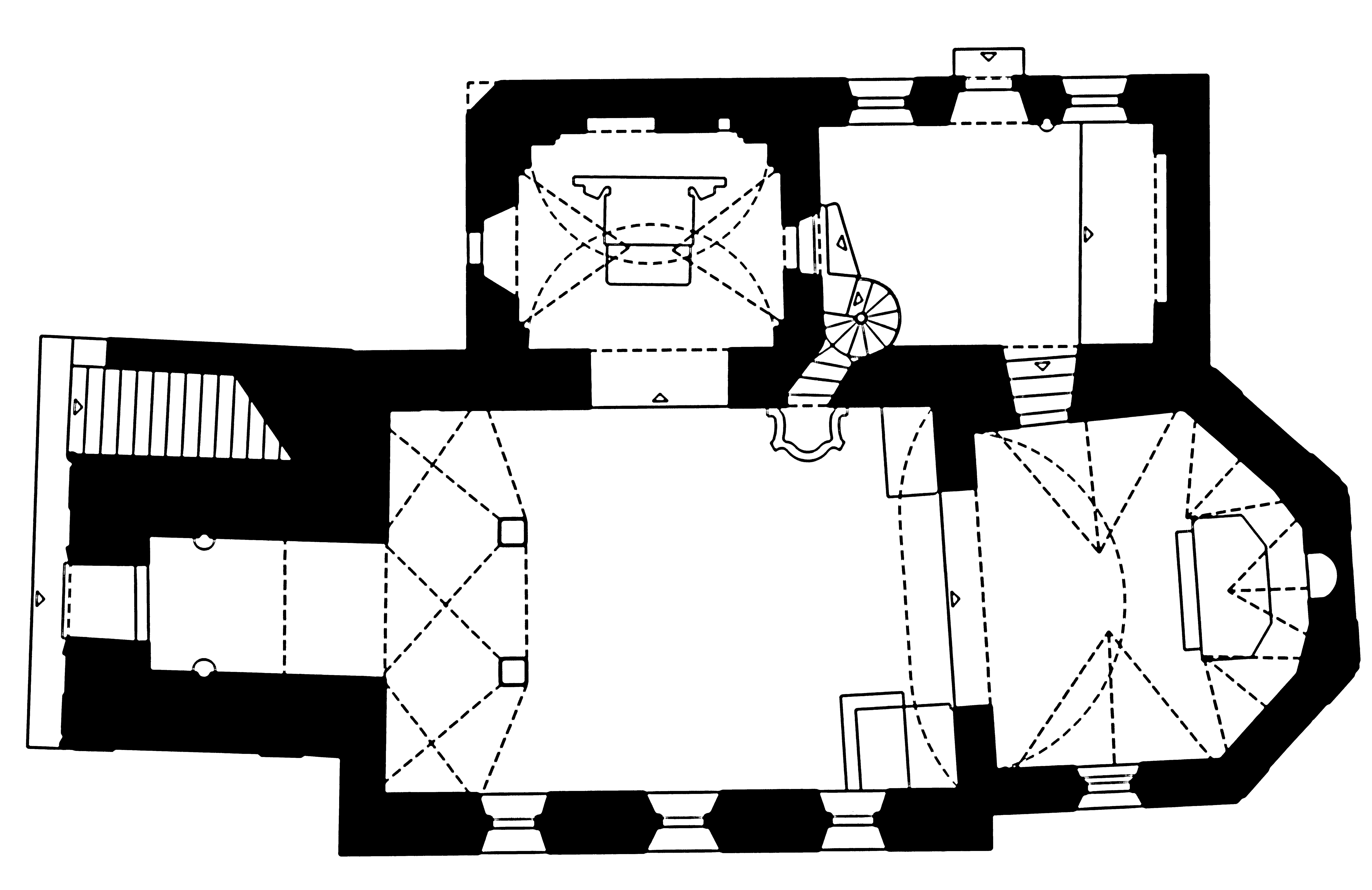 <p>tlocrt župne crkve sv. Katarine</p>
