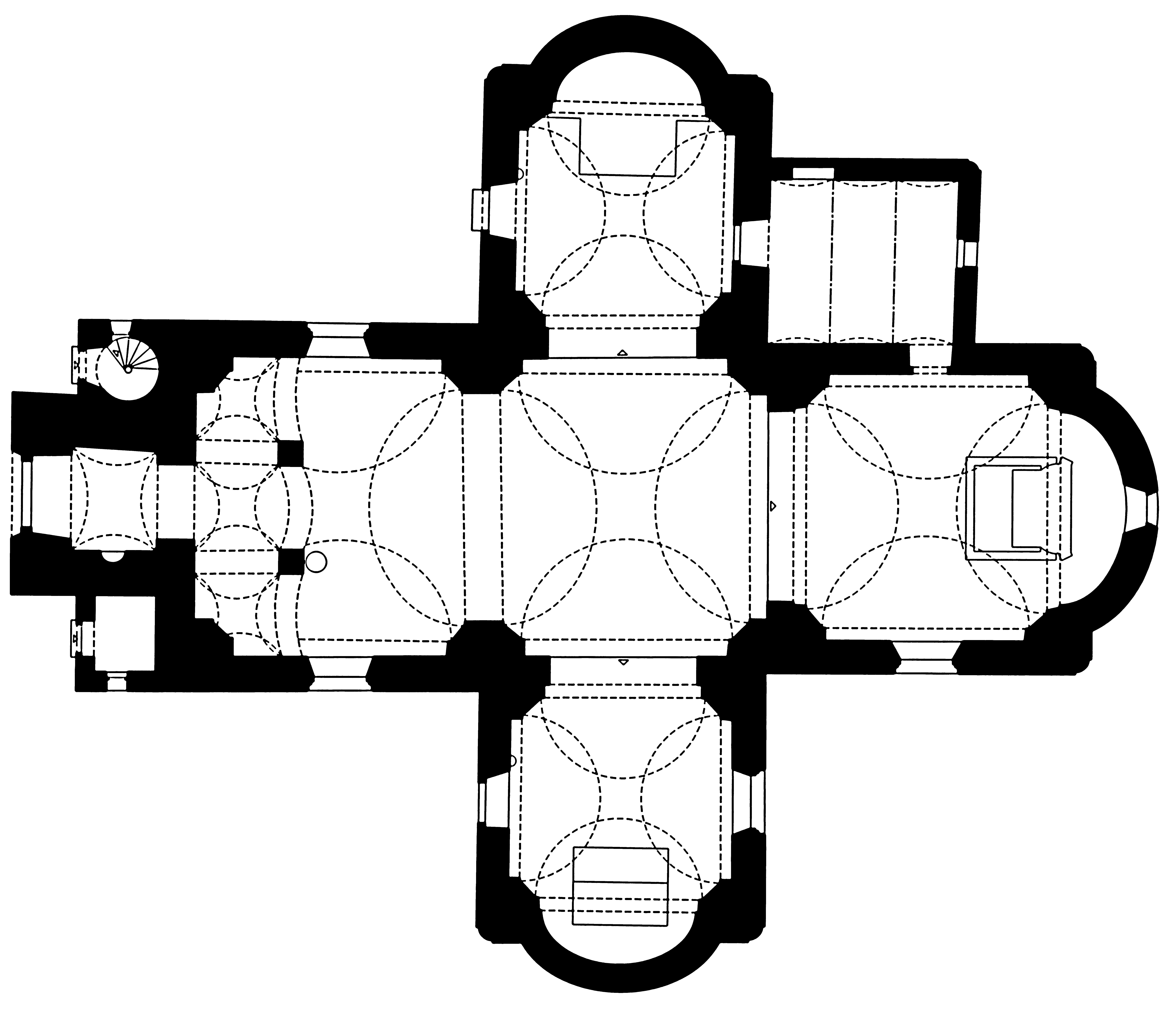 <p>tlocrt župne crkve Uznesenja Blažene Djevice Marije</p>