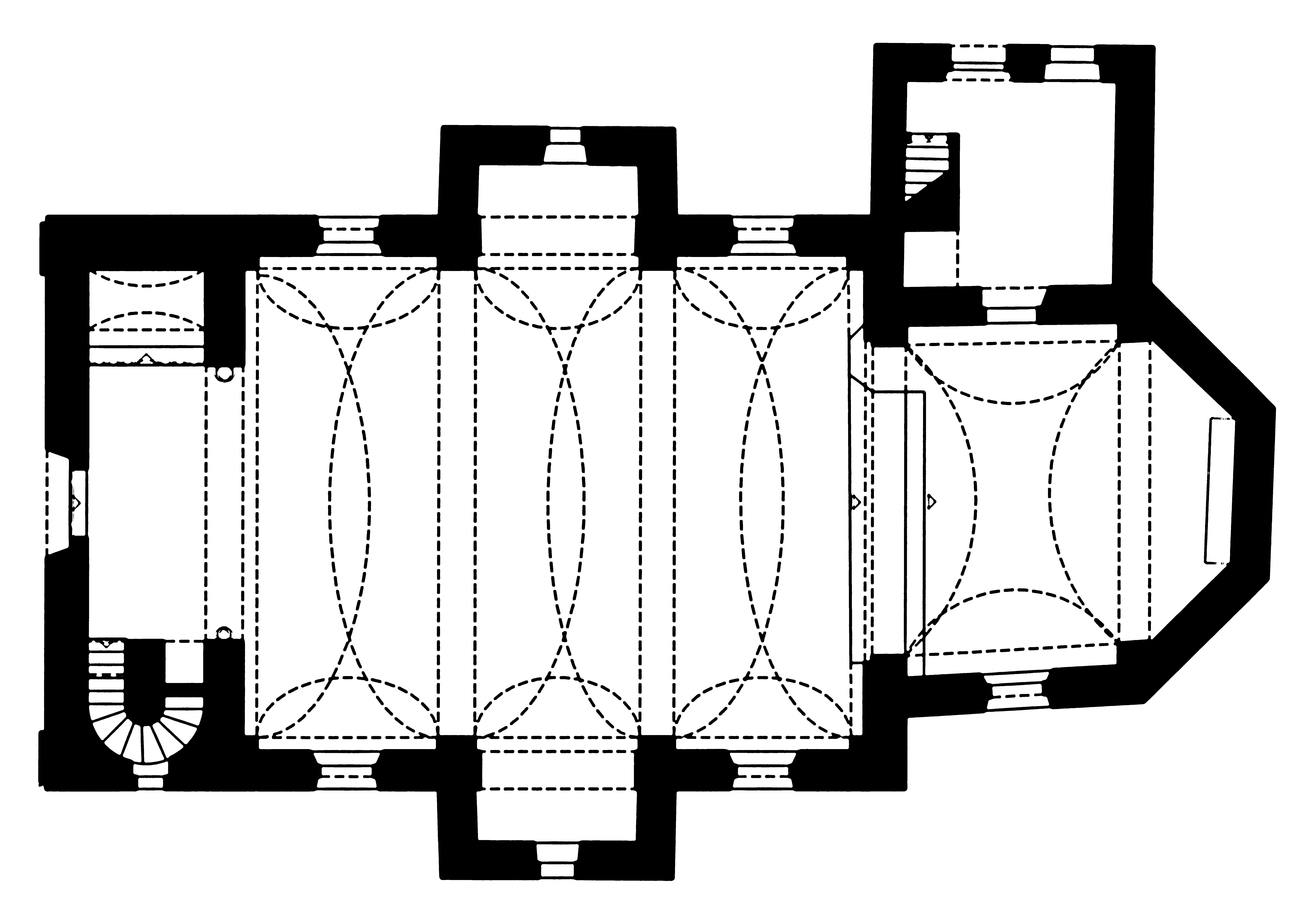 <p>tlocrt župne crkve Blažene Djevice Marije od sedam žalosti</p>
