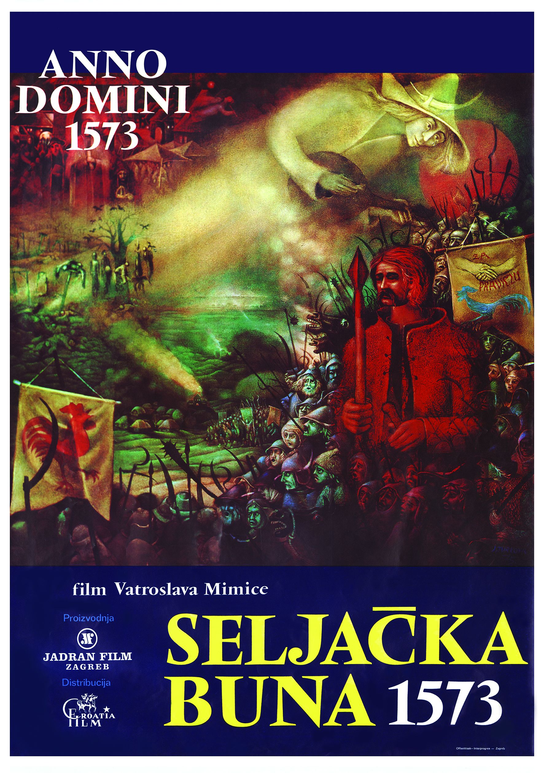 <p>plakat filma <em>Seljačka buna 1573, </em>1975.</p>