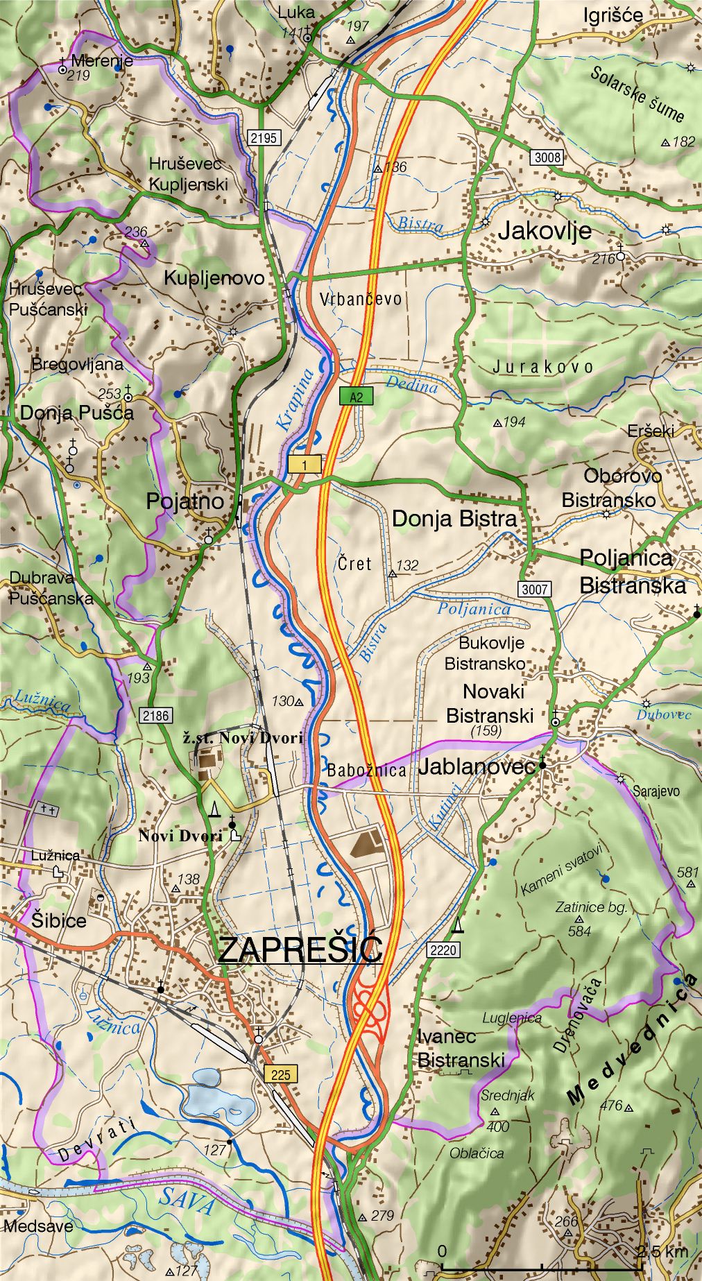 Zaprešić (područje Grada)