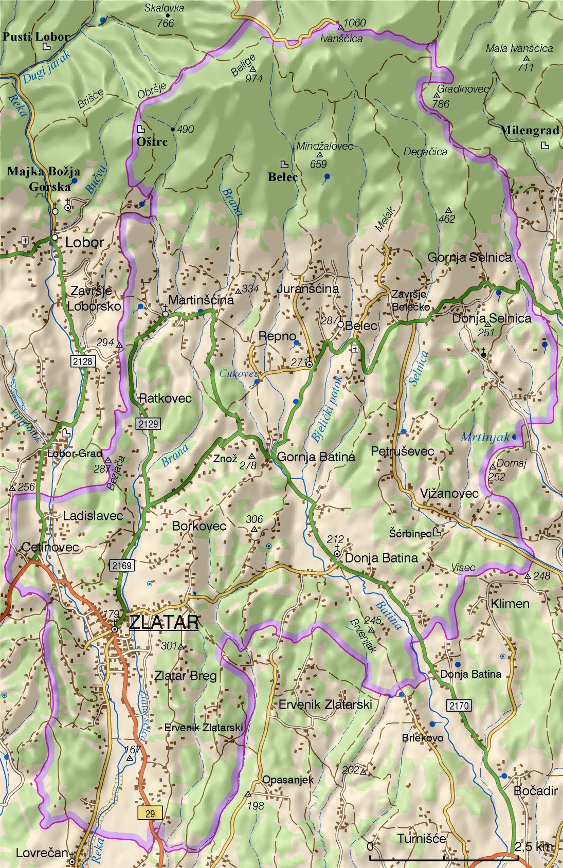 Zlatar (područje Grada)